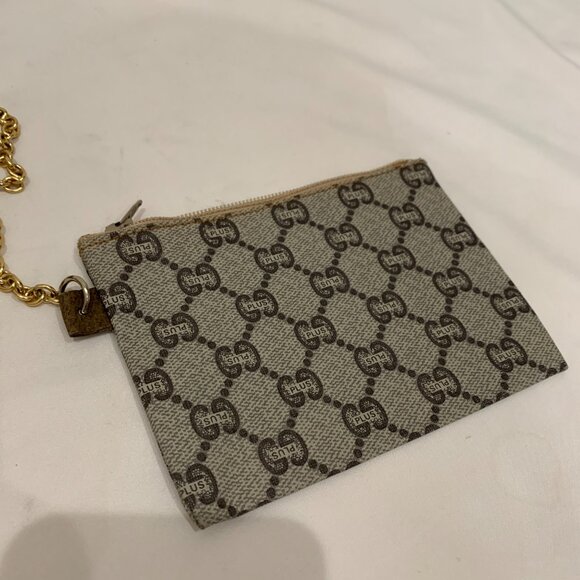 Gucci Brown GG Plus Tote w/ Pouch Sku#83976 - Picture 14 of 16